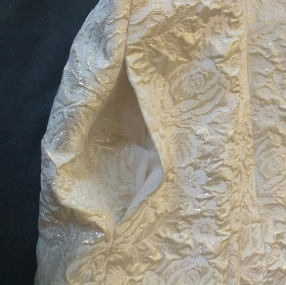 Aidan Mattox Sheath Dress Off White size 12 - Picture 11 of 13